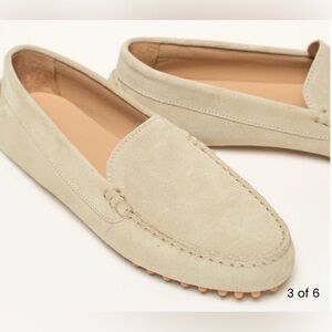 M.GEMI The Felize Suede loafer, latte color, size 36.5 (US 6-6.5)